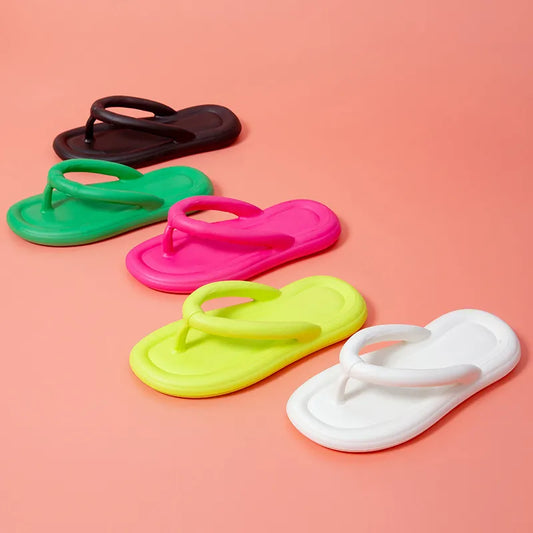 Power Puff Gel Slides Summer Sandals